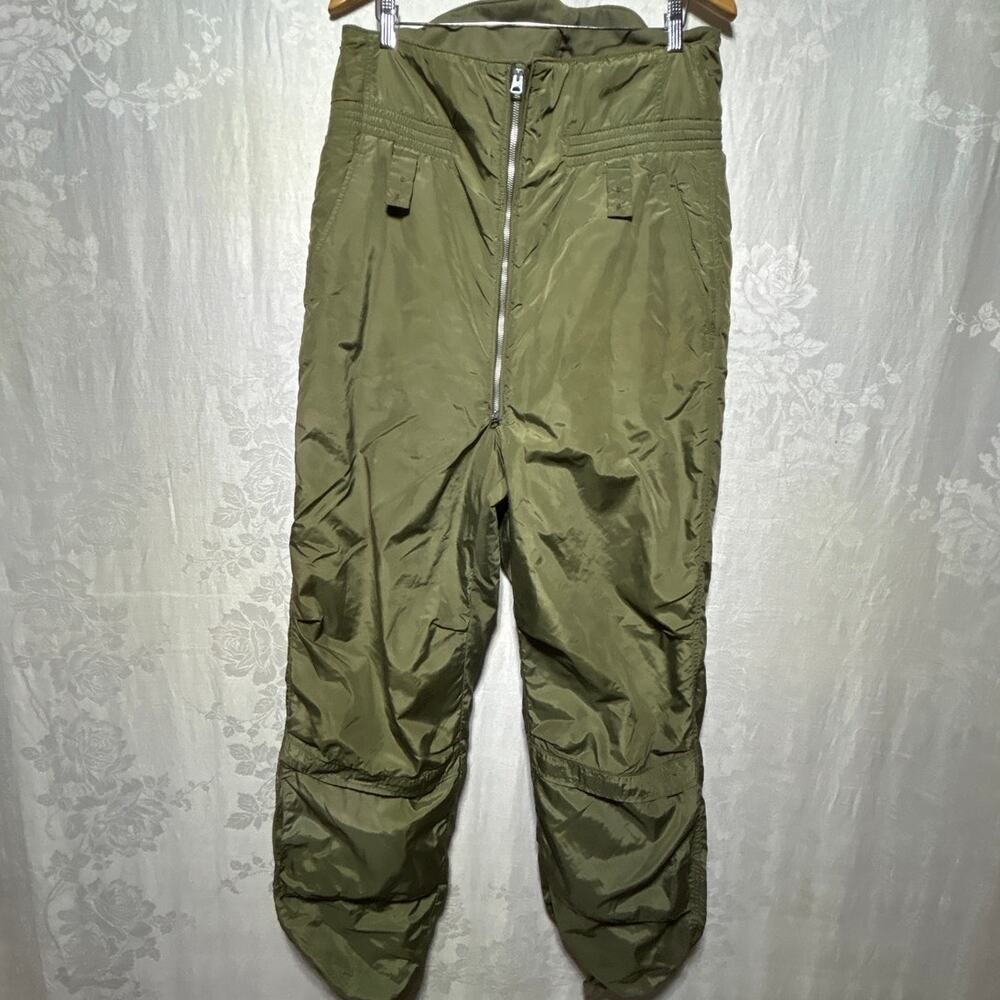 Buaer US Navy Trousers Winter Flying Suit 34 LONG Green Pants Vintage 60s